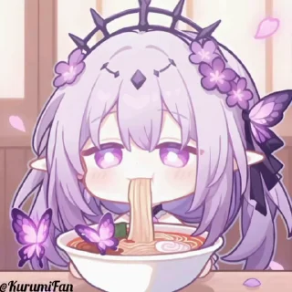 Video sticker 🦋 🦋 | Chibi Castorice ᨒ @KurumiFan ⛩️