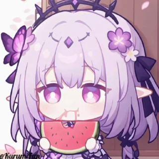 Video sticker 🦋 🦋 | Chibi Castorice ᨒ @KurumiFan ⛩️