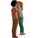 Телеграм стикер 😘 Merydiou Love