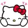 Sticker 🍎 hey!! hellꭷ kitty 🍎 @kiokome