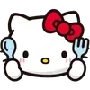 Sticker 🍎 hey!! hellꭷ kitty 🍎 @kiokome
