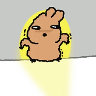 Telegram sticker ⭐ 째깐한 쿼카 @moe_sticker_bot
