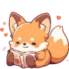 Sticker 📖 Лисички.｡.:*♡  @cute_enot_art