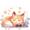 Sticker 🤩 Лисички.｡.:*♡  @cute_enot_art