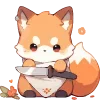Video sticker 🔪 Лисички.｡...