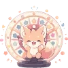 Sticker 🥳 Лисички.｡.:*♡  @cute_enot_art