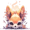 Sticker 💀 Лисички.｡.:*♡  @cute_enot_art