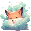 Sticker 🦨 Лисички.｡.:*♡  @cute_enot_art