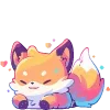 Sticker 😏 Лисички.｡.:*♡  @cute_enot_art