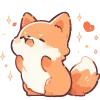 Sticker 😣 Лисички.｡.:*♡  @cute_enot_art