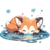 Sticker 😓 Лисички.｡.:*♡  @cute_enot_art