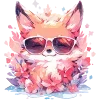 Sticker 😎 Лисички.｡.:*♡  @cute_enot_art
