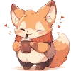 Video sticker ☕️ Лисички.｡...