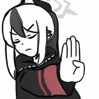 Telegram sticker ✋ 鬼方カヨコ @tsugumi42