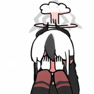 Telegram sticker 🫣 鬼方カヨコ @tsugumi42
