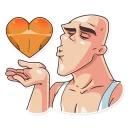 Telegram sticker 😘 Go Baldly