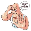 Telegram sticker 🤢 Go Baldly