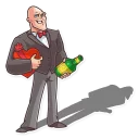 Telegram sticker 💝 Go Baldly