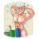 Sticker 🚿 Go Baldly