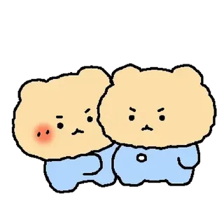 Video sticker ⭐ 커플 망그러진 곰 2 @moe_sticker_bot