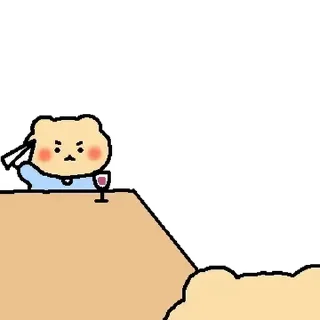 Video sticker ⭐ 커플 망그러진 곰 2 @moe_sticker_bot