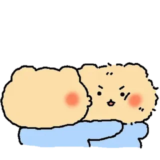 Video sticker ⭐ 커플 망그러진 곰 2 @moe_sticker_bot
