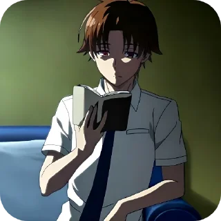 Telegram sticker 📖 Класс превосходства 1 @anime_sticks