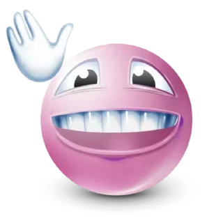 Sticker 👋 pink emoji  @rekerrr21