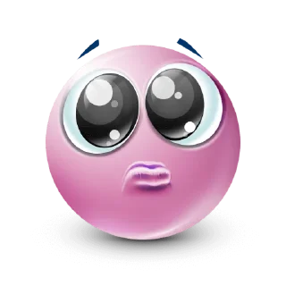 Video sticker 🥺 pink emoji  @rekerrr21