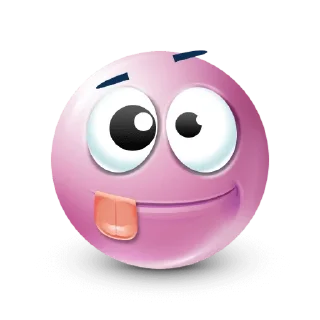 Telegram sticker 😛 pink emoji  @rekerrr21