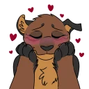Телеграм стикер ❤ Kuppy
