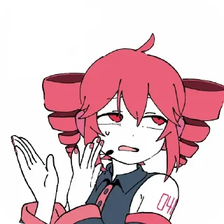 Telegram sticker 👏 Тето и Мику | @stik3r_baza