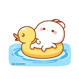 Telegram stiker 🦆 Lovely Tuji- @MochaStickers
