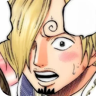 Telegram sticker ❤ санджи лучший я его кинню!!💞💥 :: @fStikBot