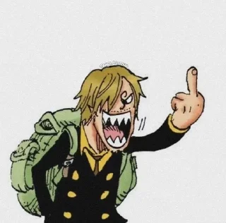Telegram sticker 🌟 санджи лучший я его кинню!!💞💥 :: @fStikBot