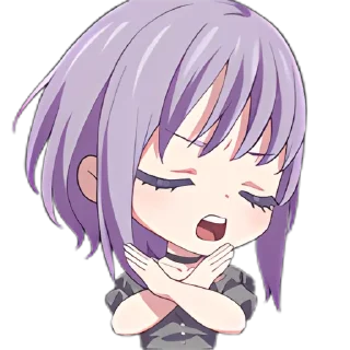 Telegram sticker 🙅‍♀️ Ave_Mujica收藏集@muzimi2