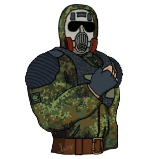Telegram stiker 💪 Свободовец (сталкер - S.T.A.L.K.E.R.)
