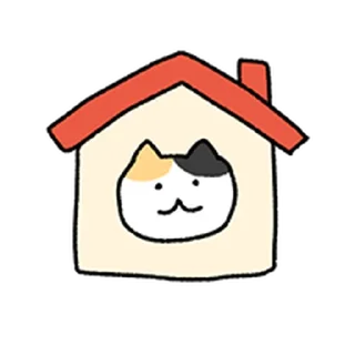 Telegram sticker ⭐ 찌그러진 바보 삼색고양이 8 @moe_sticker_bot