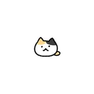 Telegram sticker ⭐ 찌그러진 바보 삼색고양이 8 @moe_sticker_bot
