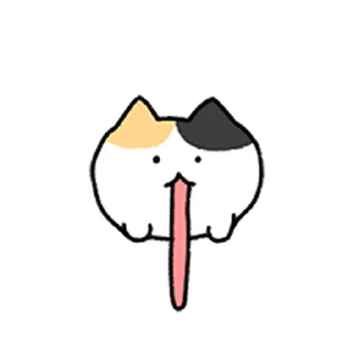 Sticker ⭐ 찌그러진 바보 삼색고양이 8 @moe_sticker_bot