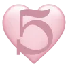 Sticker 5️⃣ Pink by @Ani_emoji