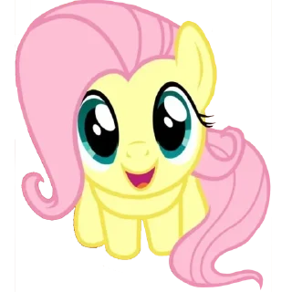 Sticker 😃 Fluttershy \ @emojis4