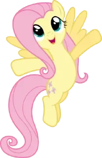 Telegram sticker 😀 Fluttershy \ @emojis4