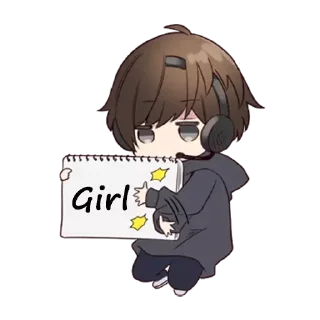 Telegram sticker ✨ Menhera-kun