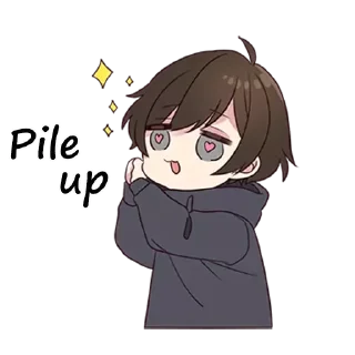 Telegram sticker 😍 Menhera-kun