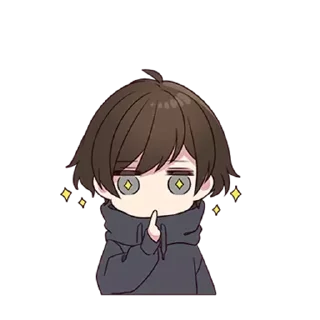 Telegram sticker 😶 Menhera-kun