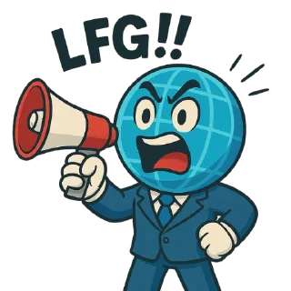 Telegram sticker 🥰 Globecoin vibes
