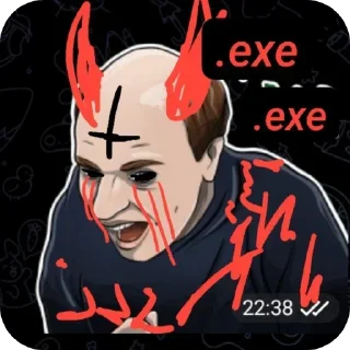 Telegram sticker 👹 Экзешки @FEDYAPROSKILL228