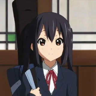 Telegram sticker 🙂 ʚ♡ᩚ azusa nakano 🍪ɞ   by : @kotichkv