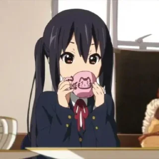 Video sticker ☕ ʚ♡ᩚ azusa nakano 🍪ɞ   by : @kotichkv